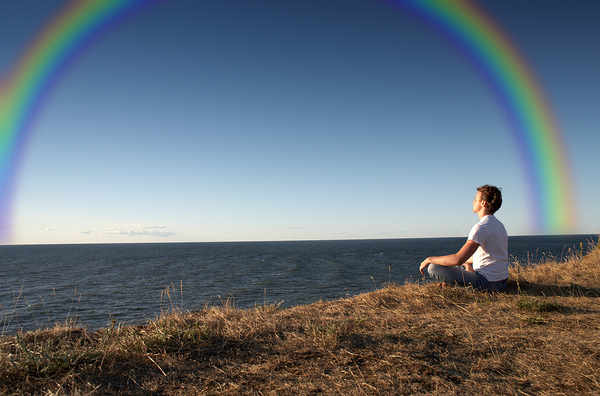 bigstock-Meditation-With-Rainbow-1463041